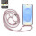 Handykette für Samsung Galaxy S25+ Hanyhülle mit Band Hülle mit Kodel Smartphone Halskette in Rosa