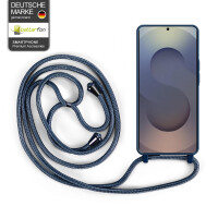 Handykette für Samsung Galaxy S25 Ultra Hanyhülle mit Band Hülle mit Kodel Smartphone Halskette in Blau