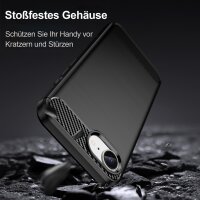 Handyhülle für Apple iPhone 16E – Outdoor Silikon Cover Schwarz