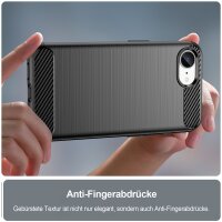 Handyhülle für Apple iPhone 16E – Outdoor Silikon Cover Schwarz