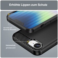 Handyhülle für Apple iPhone 16E – Outdoor Silikon Cover Schwarz