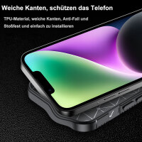 Handyhülle für Apple iPhone 16E – Outdoor Silikon Cover Schwarz