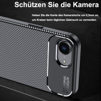 Handyhülle für Apple iPhone 16E – Outdoor Silikon Cover Schwarz
