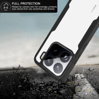 360° Grad Hülle für Xiaomi 15 Handyhülle vollschutz Integriertem Displayschutz in Schwarz