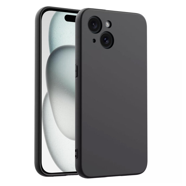 Handyhülle für Apple iPhone 15 – Bumper Back Cover Schwarz