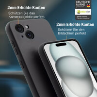 Handyhülle für Apple iPhone 15 – Bumper Back Cover Schwarz