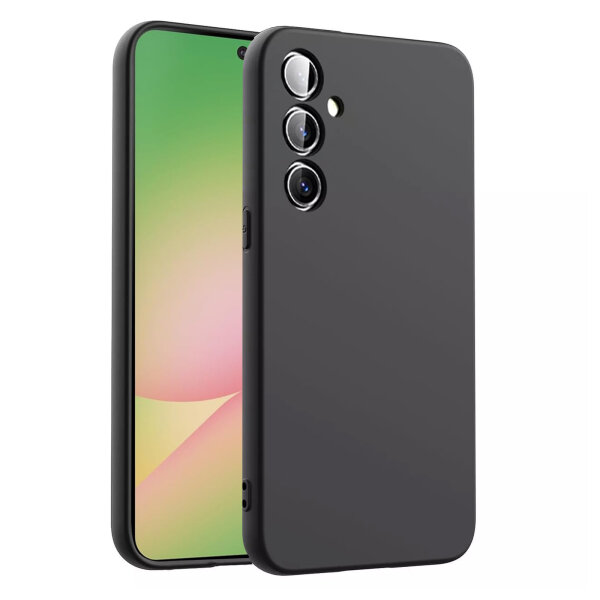 Hülle für Samsung Galaxy A36 / A56 Handyhülle Back Cover Silikon Case Bumper in Schwarz