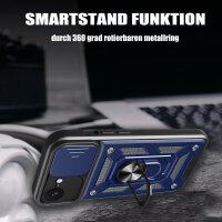 Handyhülle für Apple iPhone 16E – Ring Panzer Case Blau