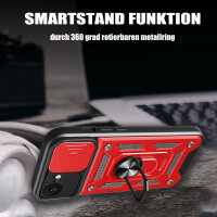 Handyhülle für Apple iPhone 16E – Ring Panzer Case Rot