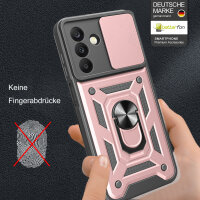 Outdoor Panzer Hülle für Samsung Galaxy A26 mit Kameraschutz Ringhalter Bumper in Rosegold