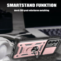 Outdoor Panzer Hülle für Samsung Galaxy A26 mit Kameraschutz Ringhalter Bumper in Rosegold