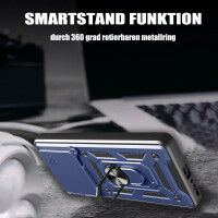 Outdoor Panzer Hülle für Xiaomi 15 Handyhülle Kameraschutz Ringhalter in Blau