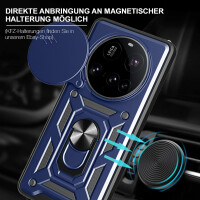 Outdoor Panzer Hülle für Xiaomi 15 Ultra Handyhülle Kameraschutz Ringhalter in Blau