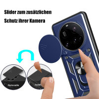 Outdoor Panzer Hülle für Xiaomi 15 Ultra Handyhülle Kameraschutz Ringhalter in Blau