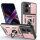 Outdoor Panzer Hülle für Poco X7 Pro 5G Handyhülle Kameraschutz Ringhalter in Rosegold