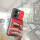 Outdoor Panzer Hülle für Poco X7 Pro 5G Handyhülle Kameraschutz Ringhalter in Rot