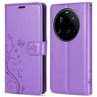 Hülle für Xiaomi 15 Ultra Handy Tasche Handyhülle Wallet Case Flip Cover in Lila