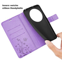 Hülle für Xiaomi 15 Ultra Handy Tasche Handyhülle Wallet Case Flip Cover in Lila