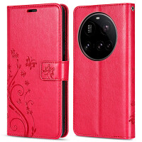 Hülle für Xiaomi 15 Ultra Handy Tasche Handyhülle Wallet Case Flip Cover in Rot