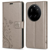 Hülle für Xiaomi 15 Ultra Handy Tasche Handyhülle Wallet Case Flip Cover in Grau