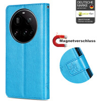 Hülle für Xiaomi 15 Ultra Handy Tasche Handyhülle Wallet Case Flip Cover in Blau