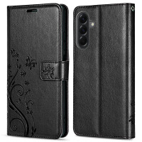 Handy Tasche für Samsung Galaxy A56 Hülle Handyhülle Klapphülle Wallet Case in Schwarz