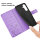 Handy Tasche für Samsung Galaxy A56 Hülle Handyhülle Klapphülle Wallet Case in Lila