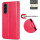 Handy Tasche für Samsung Galaxy A56 Hülle Handyhülle Klapphülle Wallet Case in Rot