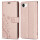 Hülle für iPhone 16E Handy Tasche Handyhülle Schutzhülle Klapphülle in Rosegold