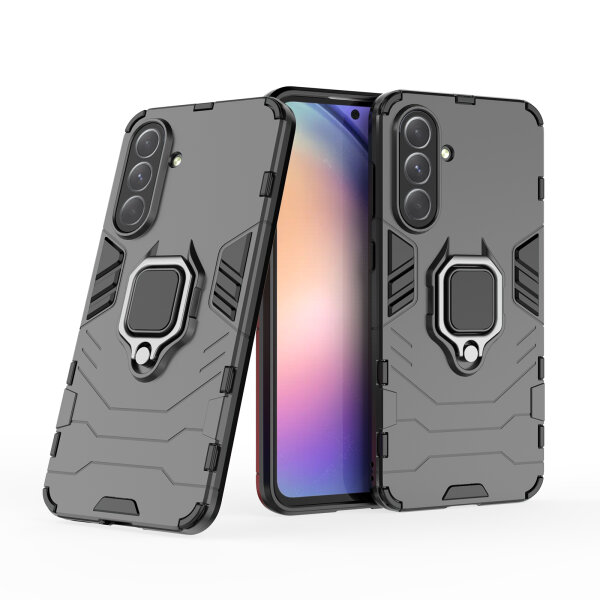 Hülle für Samsung Galaxy A56 Handyhülle Outdoor Schutzhülle Back Cover Bumper in Schwarz