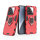 Hülle für Xiaomi 15 Handyhülle Stoßfest 360° Drehbarer Ring Ständer TPU Back Cover in Rot