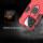 Hülle für Xiaomi 15 Handyhülle Stoßfest 360° Drehbarer Ring Ständer TPU Back Cover in Rot