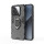 Hülle für Xiaomi 15 Handyhülle Stoßfest 360° Drehbarer Ring Ständer TPU Back Cover in Schwarz
