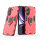 Hülle für Poco X7 Pro 5G Handyhülle Stoßfest 360° Drehbarer Ring Ständer TPU Back Cover in Rot