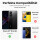 Hülle für Poco X7 Pro 5G Handyhülle Stoßfest 360° Drehbarer Ring Ständer TPU Back Cover in Rot