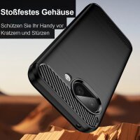 Hülle für Google Pixel 9A Carbon Outdoor Case Back Cover Handy Tasche Handyhülle