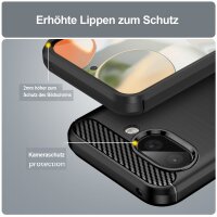 Hülle für Google Pixel 9A Carbon Outdoor Case Back Cover Handy Tasche Handyhülle