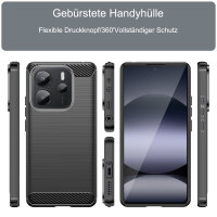 Hülle für Xiaomi Redmi Note 14 4G Handyhülle Outdoor Handy Tasche Back Cover Bumper 16,4 CM Modell 24117RN76E