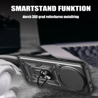 Outdoor Panzer Hülle für Honor Magic 7 Lite Handyhülle Slide Kameraschutz Ringhalter in Schwarz