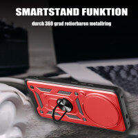 Outdoor Panzer Hülle für Honor Magic 7 Lite Handyhülle Slide Kameraschutz Ringhalter in Rot