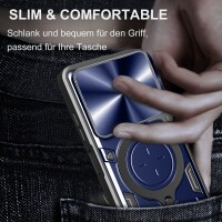 Outdoor Panzer Hülle für ZTE Blade A55 / A35 Handyhülle mit Slide Kameraschutz Ringhalter Bumper in Blau