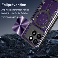 Outdoor Panzer Hülle für ZTE Blade A55 / A35 Handyhülle mit Slide Kameraschutz Ringhalter Bumper in Lila