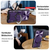 Outdoor Panzer Hülle für ZTE Blade A55 / A35 Handyhülle mit Slide Kameraschutz Ringhalter Bumper in Lila