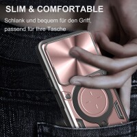 Outdoor Panzer Hülle für ZTE Blade A55 / A35 Handyhülle mit Slide Kameraschutz Ringhalter Bumper in Rosegold