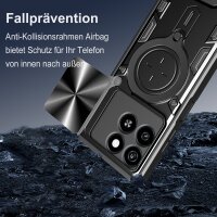 Outdoor Panzer Hülle für ZTE Blade A55 / A35 Handyhülle mit Slide Kameraschutz Ringhalter Bumper in Schwarz