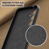 Hülle für Samsung Galaxy S25 Handyhülle Back Cover Silikon Case Bumper in Schwarz
