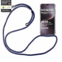 Handykette für Honor Magic 7 Lite Hülle mit Band Case Handyhülle mit Kette in Blau
