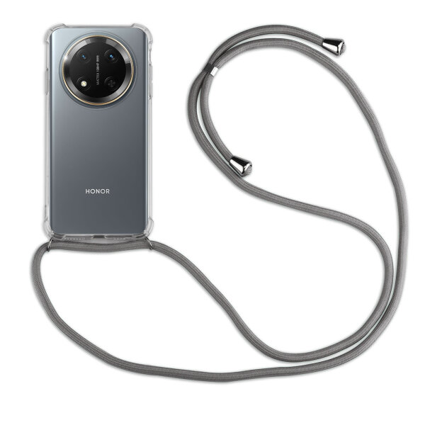 Handykette für Honor Magic 7 Lite Hülle mit Band Case Handyhülle mit Kette in Grau