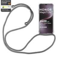 Handykette für Honor Magic 7 Lite Hülle mit Band Case Handyhülle mit Kette in Grau