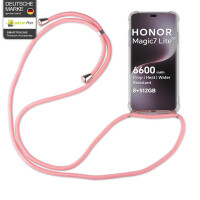 Handykette für Honor Magic 7 Lite Hülle mit Band Case Handyhülle mit Kette in Rosa